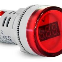 Luz Piloto Roja con Voltímetro 60-500 VAC